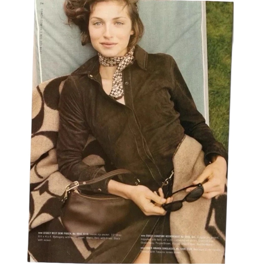 Coach Legacy West Mini Pouch Glove Leather Camel Shoulder Bag‎ Vintage Y2K - Picture 16 of 16